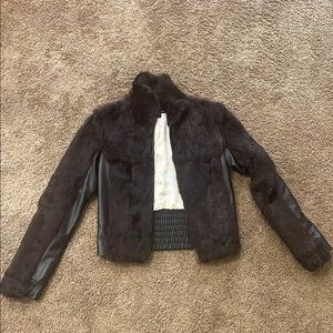 Leather & Fur jacket S